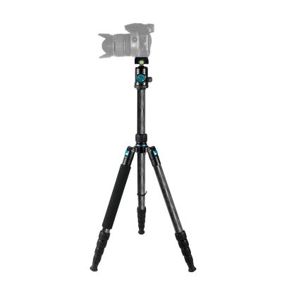 China PORTABLE Carbon Fiber Camera Photo Camera Tripod Professional Lightweight Traveling Tripod for sale