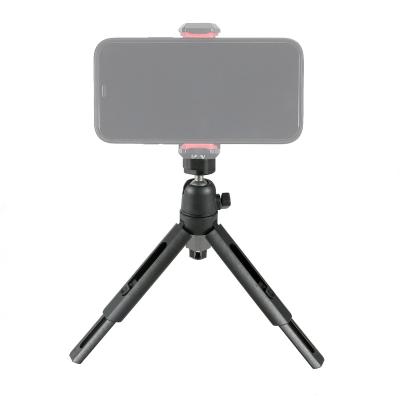 China Portable Mini Phone Tripod Mobile Travel Tripod Holder Stand Smartphone Camera Simple Flexible Tripod Desktop Bracket with Phone Clip Mount for sale