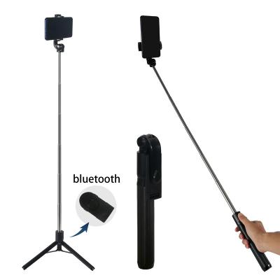 China 2022 New Arrival Hot Selling Portable Selfie Stick Tripod Mini Monopod With Removable Blue Phone Camera Flexible Tooth Control for sale