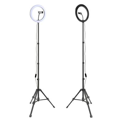 China PORTABLE Aluminum Tube and Plastic 10 Inch Ring Light Photography Fill Light Mobile Phone Fill Light for sale