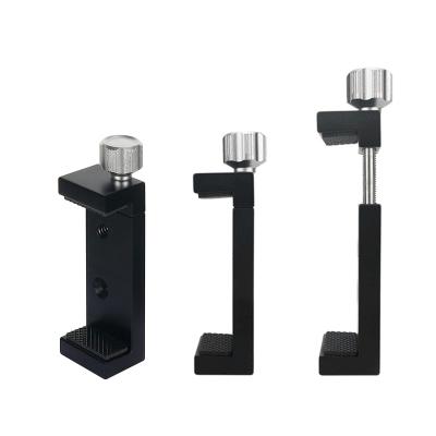 China Universal Adjustable Phone Holder Clip Aluminum Alloy Phone Desk Clip For Smartphone Clip for sale