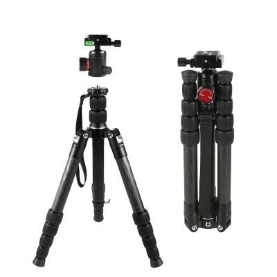 China Suppliers China PORTABLE Camera Ball Head Professional Carbon Fiber Tripod Stand for sale