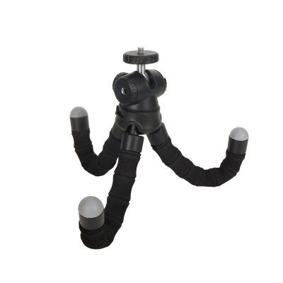 China Hot Selling PORTABLE Vanish Outdoor Flexible Mini Tripod Sponge Octopus Tripod Stand Camera Pro Phone Holder Table Accessory for sale