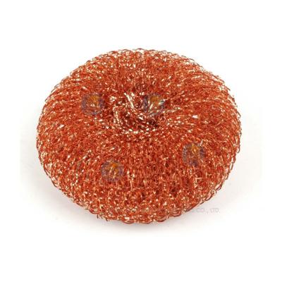 China 2021 High Quality Stainless-Clad Steel Wire Wool Mesh Scourer Flat Round Kitchen Cleaning Ball for sale