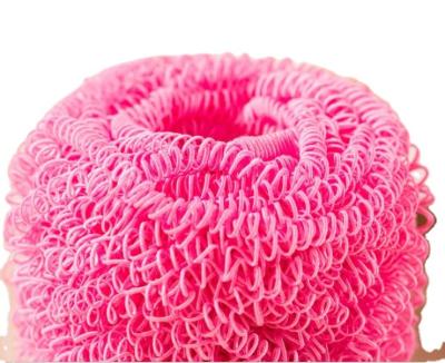 China Sustainable Colorful Kitchen Cleaning Mesh Ball With Fiber Scrubber Eco - Friendly for sale