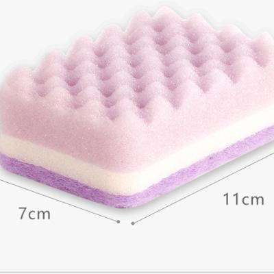 China 2022 New Design Kitchen Scrubber Sponge Sponge Dishwashing Sustainable Cleaning Pads for sale