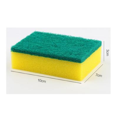 China Sustainable Double Side Outlet Rectangle Sponge Kitchen Factory Scouring Pad Scourer Cleaning Sponge for sale