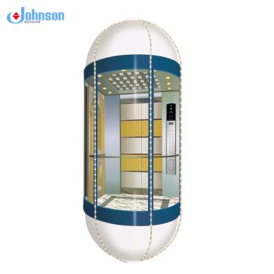 China Hotel Low Cost Reliable Reliable Panoramic Elevator Glass Round for sale