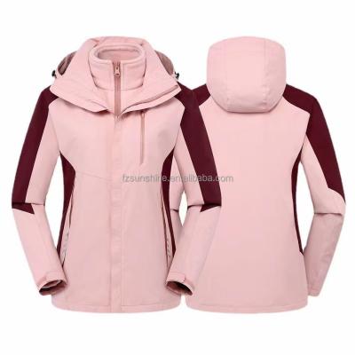 China Plus Size Plus Size 3 In-1 Waterproof Unisex Growing Jacket For Women for sale