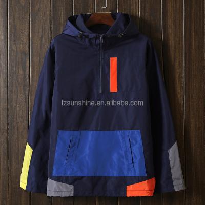 China 2017 Camping Breathable Mens Pullover Anorak Lightweight Hooded Jackets for sale