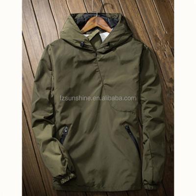 China 2021 NEW Army Green Woodland Men's Breathable Pullover Hooded Anorak for sale