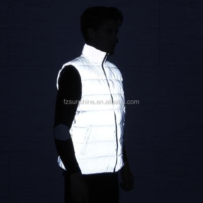 China High Duck Down Reflective Vest PUFFY anti-pilling obvious wholesale 2018 for sale