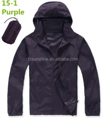 China 2021 Breathable Waterproof Breathable Packable Rain Jackets Lightweight With Bag for sale