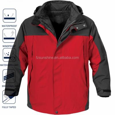 China Breathable Active Water Repellent 3 In 1 Jackets For Men Outerwear for sale