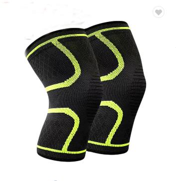 China Elasticity Adjustable Breathable Athletics Compression Sleeve Knitting Knee Brace for sale