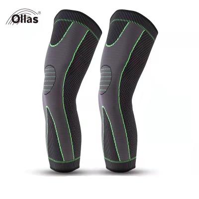 China Elasticity Knee Sleeve Protector Long Sleeve Compression Knee Pads Long Leg Sleeve Breathable Knee Protector Pads for sale