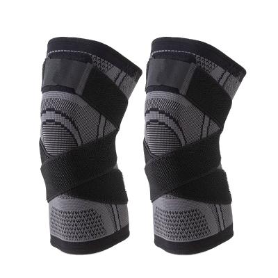 China Durable Nylon With Silicone Spring Pads Knee Sleeve Support Brace for sale