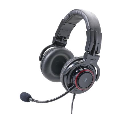 China Headband Gaming PC Stereo Surround Sound Gaming Headphone USB Microphone Wired Headset With MIC for sale