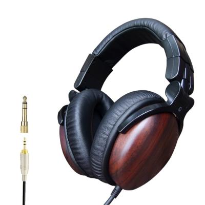 China Luxury headband top 10 citi trends gift hi fi wooden earphones long cable for sale