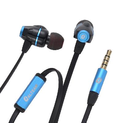 China In-Ear In-Ear Wired Rentals Dual Driver Earphone Stereo Hybrid Earphone With Mic For Smartphone Mobile Music for sale