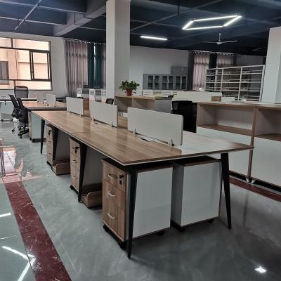 China Modular Office Workstation MDF Furniture Six Seaters XUANXIN Modular Office 6 Person Office Workstation for sale