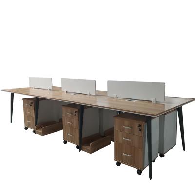 China Manufacturer XUANXIN Modern Office Furniture Modular Workstation 6 Seaters Office Workstation Desk 6 Person Desk for sale