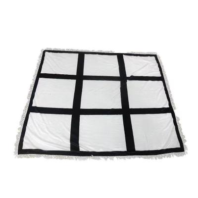 China Wholesale Folded Polyester Spray 9 Panel 15 Panel 20 Panel Soft Sublimation Blanket For Heat Press for sale