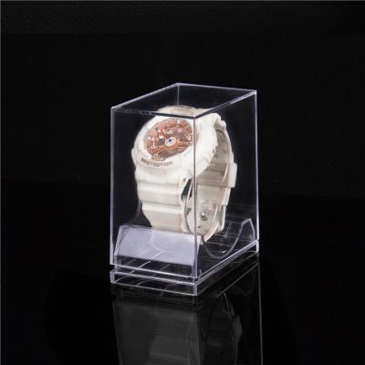 China Recyclable wholesale plastic display box for watch display stand for sale