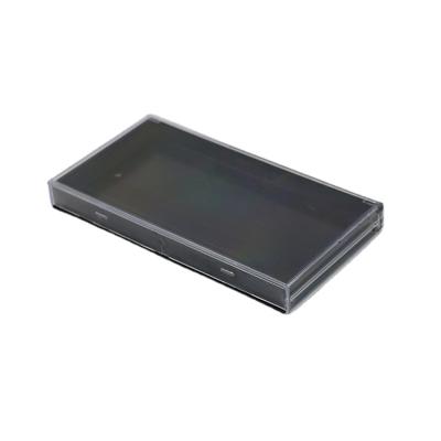 China Custom Plastic Injection Molding PS Packing Box Rectangular Plain Plain Data Line Neutral Crystal Box for sale