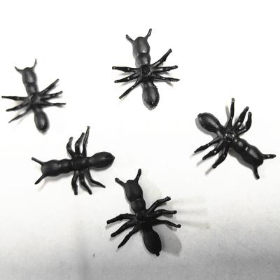 China Plastic Ant Black Night Light Tricky Toys Halloween Plastic Simulated Toys for sale