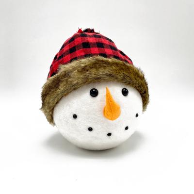 China Festival Decoration Selection Direct Selling Design Gift Round Christmas Gifts For Kids 9 Inch Christmas Snowman Decorations for sale