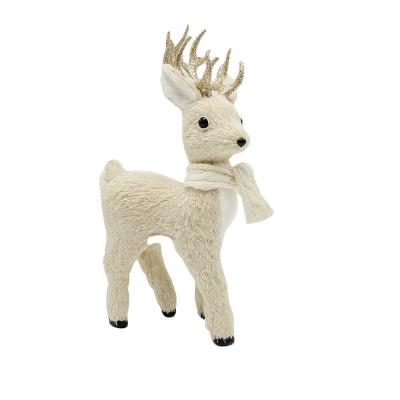 China Festival Decoration Selection Plants Chinese Christmas Gifts 17in Animal Artificial Christmas Reindeer Decorations for sale