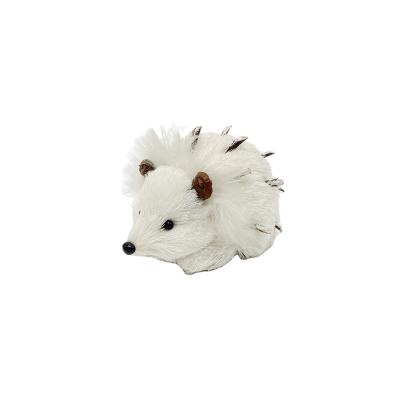 China Best of 2021 Festival Decoration Selection Selling Christmas Bauble Xmas Animal Simulation Hedgehog Table Decoration for sale