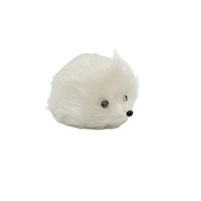 China Animal Christmas Festival Decoration Selection Factory Price Christmas Hedgehog Decoration Christmas Bauble White for sale