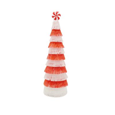 China Festival decoration selection 2021 prize gift decoration 17in Christmas candy ferential Christmas tree tower new for sale