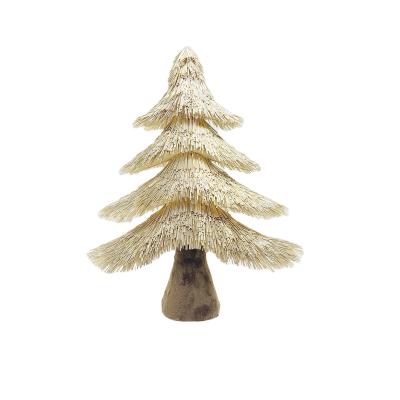 China 2021 Selection Desktop 17in Christmas Tree Popular Artificial Christmas Decoration Glitter Mini Festival Decoration for sale