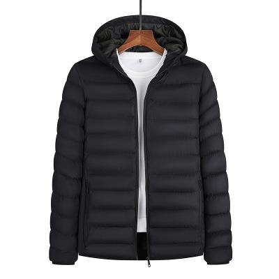 China Wholesale Viable Men's Jacket Winter Fashion Warm Hooded Casual Slim Youth Tops Synthetic Coat For Men for sale