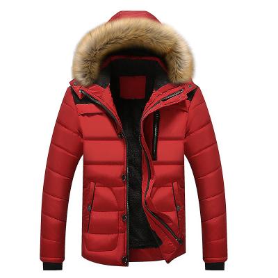 China OEM Viable Custom High Quality Men's Winter Parka Coat Male Fashion Outwear With Fur Hood for sale