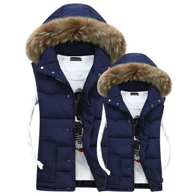 China Dropshipping Viable Wholesale Warm One Piece Winter Vest Thickened Sleeveless Jacket For Men for sale