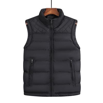 China 2020 New Fashion Men's Viable Hot Stand Casual Sleeveless Collar Quilted Tracksuit Vest for sale