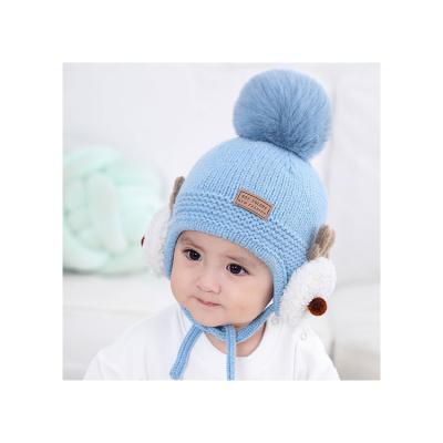 China Manufacturer Well Made Baby Casual Hat Acrylic Knitted Cute Warm Children's Hat for sale