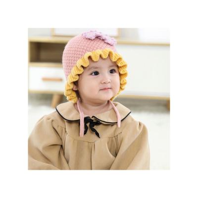 China 2022 Casual Hot Sales Baby Knit Hat Fashion Design Keep Baby Hot Pink Hat for sale