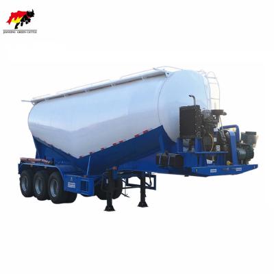 China JIANXING dry bulk cement silo powder material tanker semi bulk cement tank trailers 9800x2500x3950mm for sale