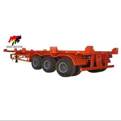 China 3 Axle 40ft Truck Trailer Graphic Customization Made In China Skeleton Semi Trailer for sale