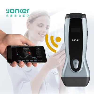 China Handheld Yonker Color Doppler Ultrasound Scanner Wireless Veterinary Probe Portable WiFi Ultrasound Machine For Veterinary Use 178*71*27mm for sale