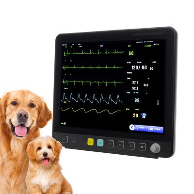 China 15.1 Inch Multiparameter Monitor 6 Parameters BMV Veterinary Blood Pressure Measurement Multichannel Monitor For Pets Online Technical Support for sale