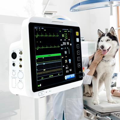 China Yonker Vet Custom Multiparameter Anti-defibrillation Monitor Touchscreens Multiparameter Veterinary Monitors For Pet 303mm*287mm*160mm for sale