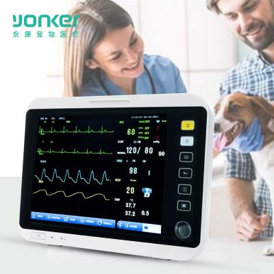 China diagnostic & Injection Yonker Vet Monitor Touch Screen ECTO2 Multiparameter Veterinary Monitor Cardiac Monitor for sale