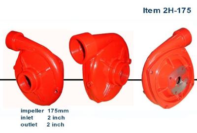 China 2x1.5 inch diameter 175mm impeller cast iron centrifugal water pump  ISO and CE certificated made in China for sale