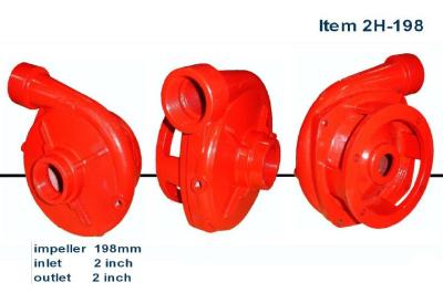 China 2x2 inch diameter 198mm impeller high pressure cast iron centrifugal water pump  ISO and CE certificated made for sale